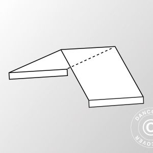 2m Dachplane Mittelabschnitt für Semi PRO CombiTents®, 7x2m, PVC, weiß