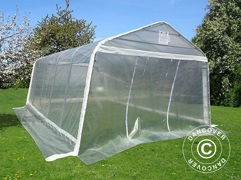 Foliengewächshaus, 3,6x6x2,68m, PE, 21,6m², Transparent – Bild 6